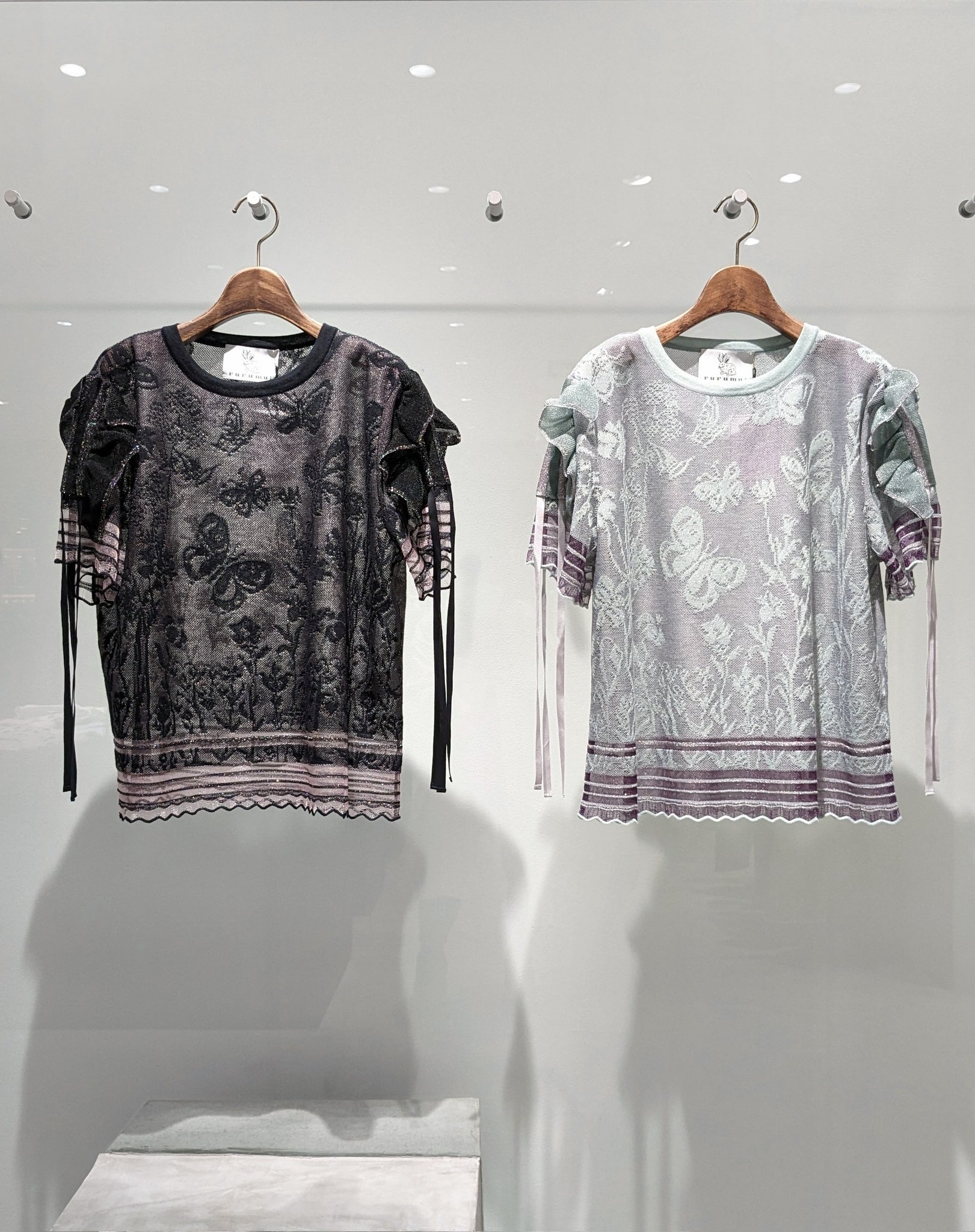 2022SUMMER/AUTUMN新作 rurumu: butterfly JQ knit T | tatihome.com