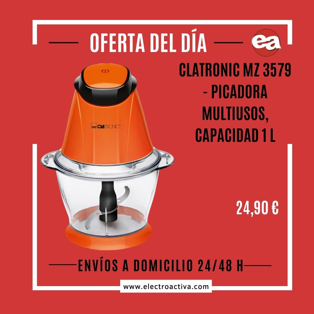 electroactiva's tweet photo. Clatronic MZ 3579 - Picadora multiusos

Mezclador con recipiente de aproximadamente 1 litro.

Función picadora de hielo.

Cuchilla extraíble de acero de alta calidad.

https://t.co/8VR7HNnDpB

#Elmejorprecio #Picadora #Cocina #Hogar #Electrodomestico https://t.co/sFcg5aY4of