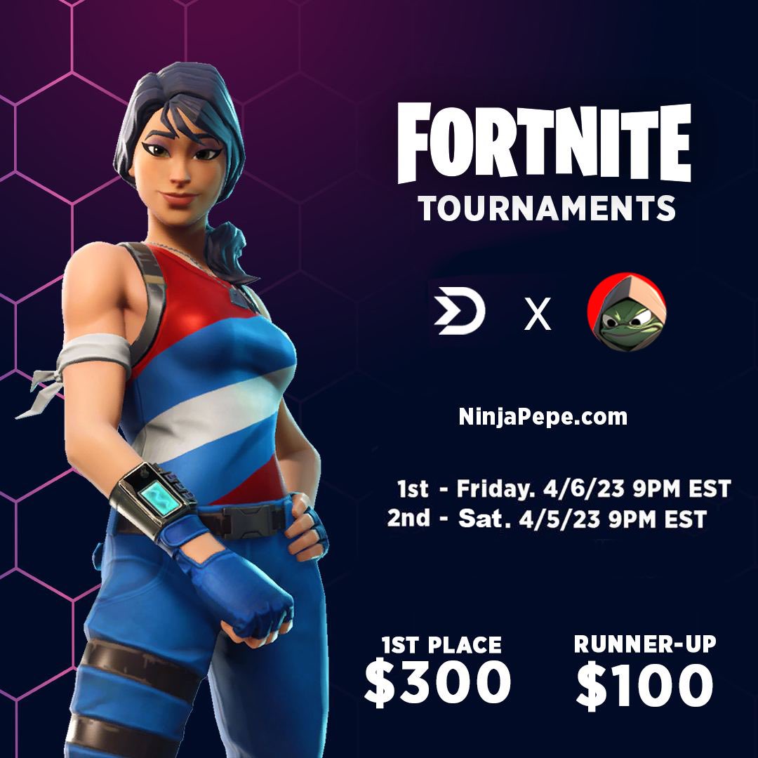 NinjaPepe_'s tweet photo. $NPEPE ANOUNCEMENT! 🥷🐸

#NinjaPepe x @playdubbz tournaments this week!  

Free to enter! Win💰

https://t.co/9RRjz5Q6YR

#fortnite #gaming $pepe $monk $eth $btc $dubbz https://t.co/2bAOpS6Cpg