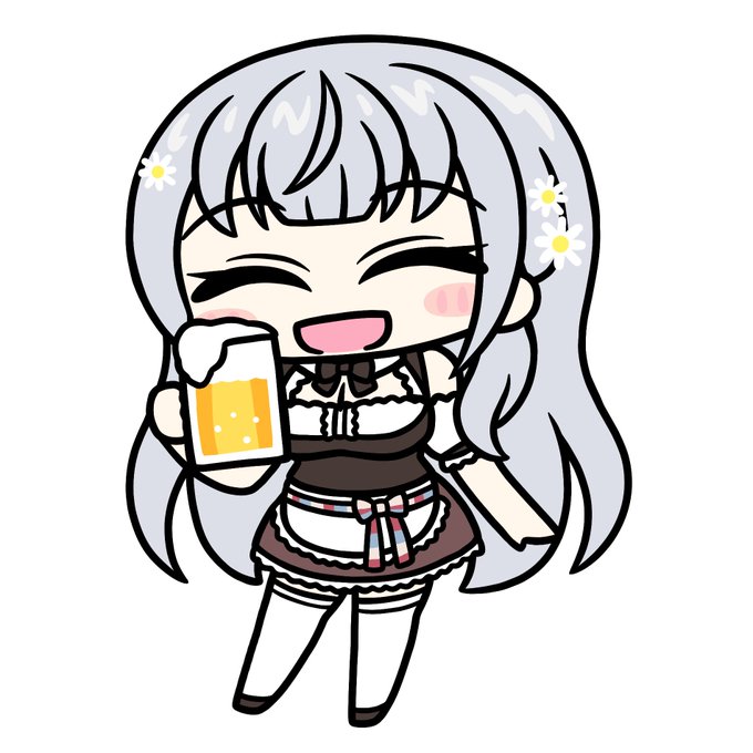 「ビール 髪飾り」のTwitter画像/イラスト(新着)