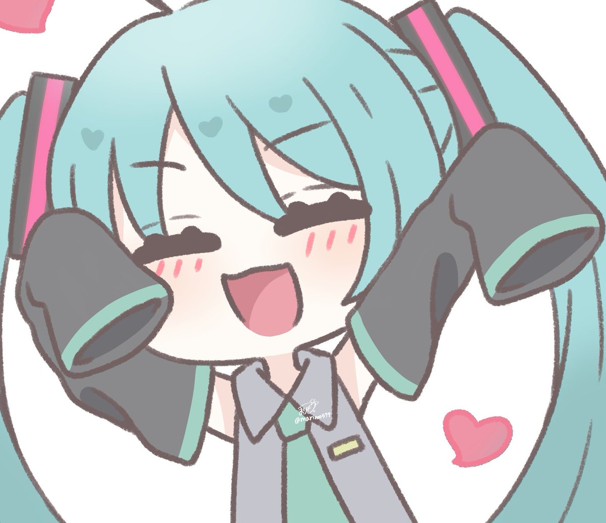 初音ミク 「⠀⢀⡤⣄⡀⠀⠀⠀⠀⠀⠀⠀⠀⠀⠀⠀⠀ ⢠⡏⠀⠀⠳⡄⠀⠀⠀⠀⠀   ⣀⣀⣀⠀⠀⠀  」|まりも。のイラスト