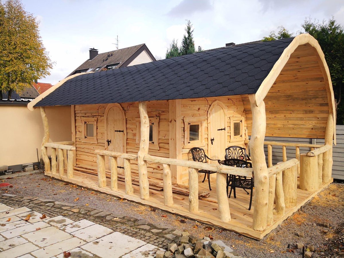 TimberTeamUK's tweet photo. Experience the ultimate in glamping luxury with Timber Team UK's Winchester pod! Handmade with plenty of space to relax and a beautiful outdoor decking area. Don't miss out - order yours today! #Glamping #LuxuryLiving #HandmadePod #TimberTeamUK https://t.co/fBgD25qOCV