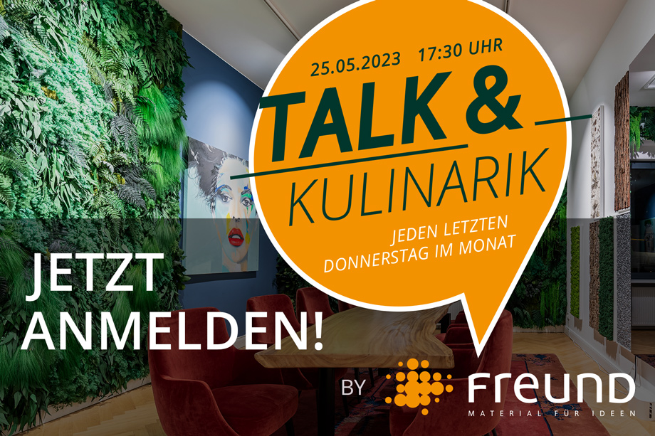 Freund_GmbH's tweet photo. Talk &amp; Kulinarik: Naturmaterialien und ihre positive Wirkung - https://t.co/vxSmcE2Zle https://t.co/1ZMlpkpo99