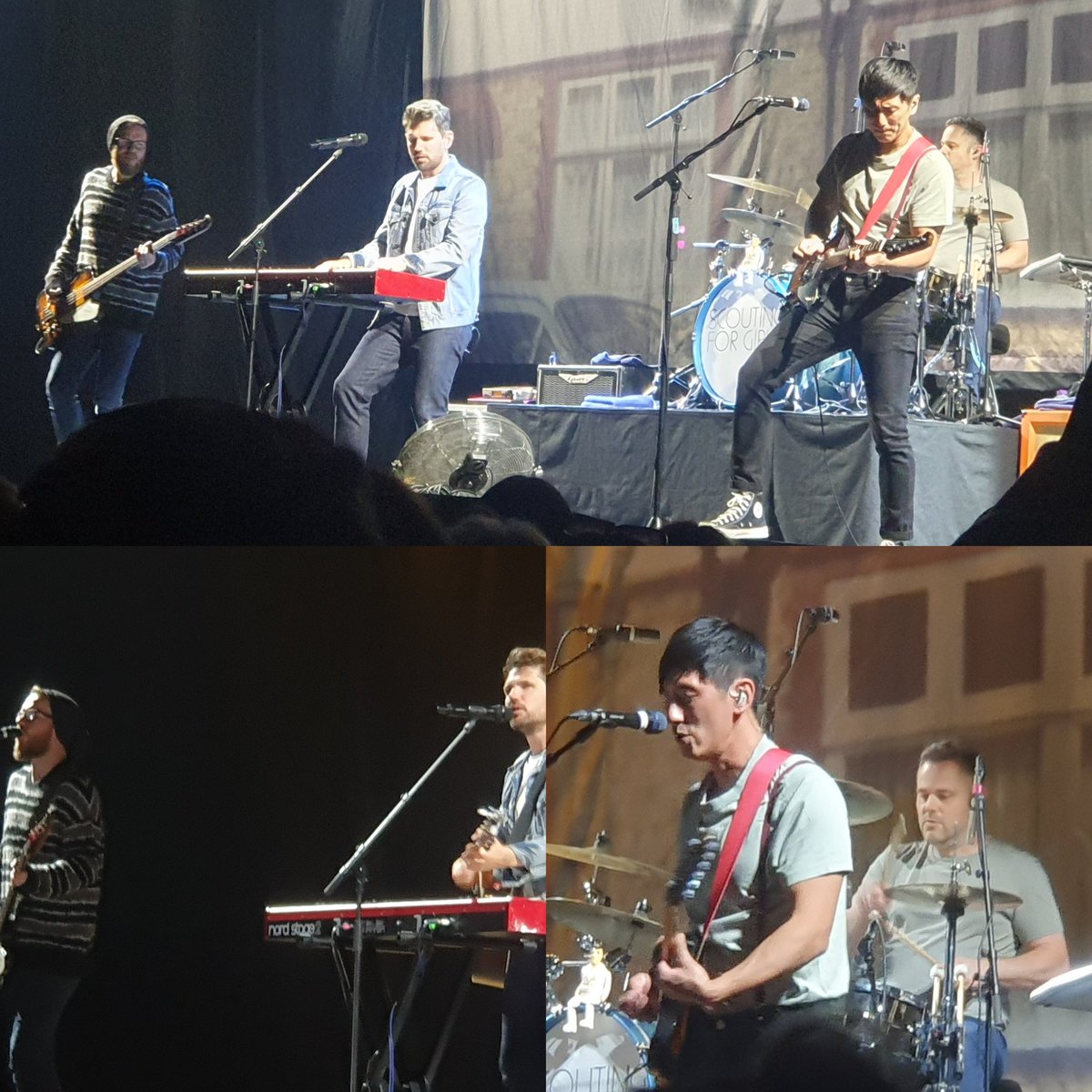 JayneFernlea's tweet photo. Right place, right time ... went to see Olly Murs and lucked out with the support act @Scouting4Girls 15/11/23 @BrightDome here I come! #livemusic https://t.co/WOhs42OI33