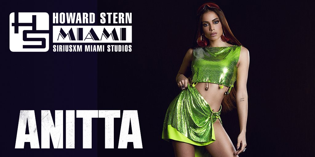 sternshow's tweet photo. TODAY: @Anitta joins @HowardStern live from the @SIRIUSXM Studios in Miami! Tune in now to catch her first #SternShow appearance.

👉 https://t.co/f8D6ucxdHK https://t.co/Hz2vSwGmta