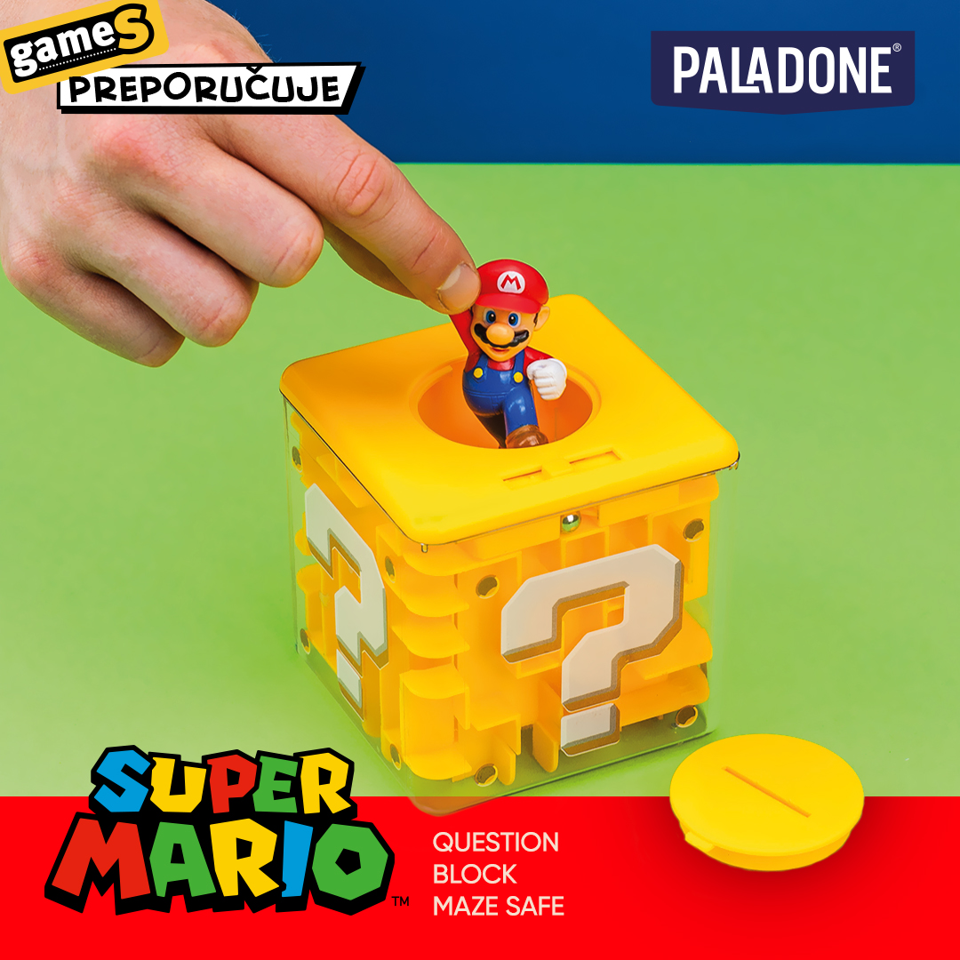 Gamesdoo's tweet photo. GameS preporučuje: ❓ Super Mario Question Block Maze Safe ❓
https://t.co/ElNKwW46rk
Čuvaj sve svoje dragocenosti sa jedinstvenim sistemom otključavanja mini sefa rešavanjem lavirinta.
#GameS #GameSpreporučuje #QuestionBlock #SuperMario #MazeSafe #Paladone #prodaja #cena #Srbija https://t.co/mCVwRa0Dvo