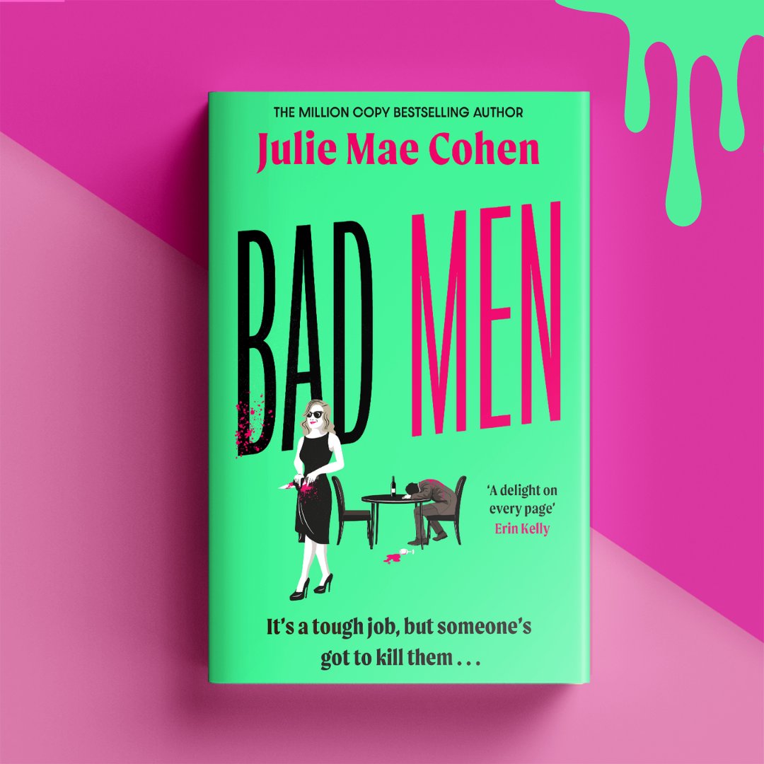 BOOK COVER REVEAL:

Meet Saffy. 
She kills....BAD MEN.

From the author of #HowToKillYourFamily and #MySisterTheSerialKiller comes a new, dangerously brilliant read: #BadMen @julie_cohen's darkly funny revenge thriller! @ZaffreBooks out in the summer of 2023! 😮🙂📖📚