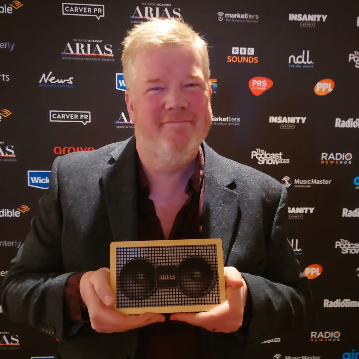 TheAdrianDurham's tweet image. A lovely thing happened. I'm grateful to so many colleagues and friends who have helped me along the way. Thanks so much 🙏 And as I said in my speech, I LOVE radio ❤️