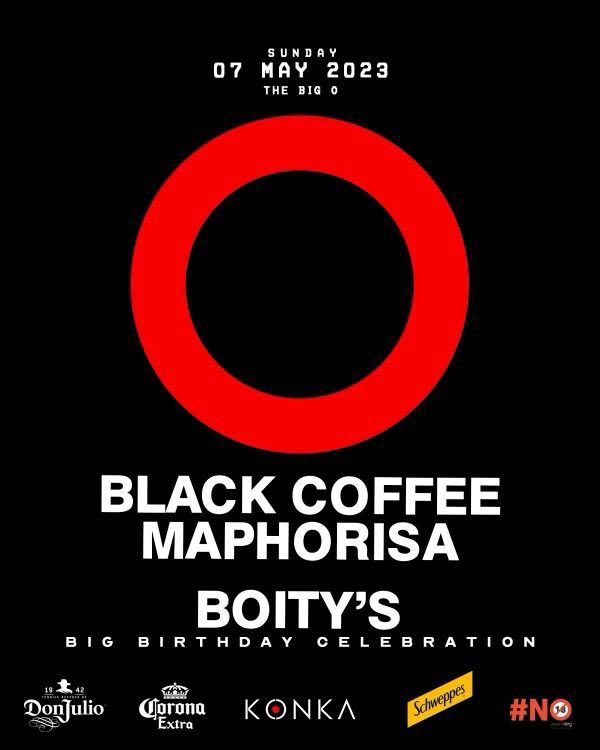 _Thaso's tweet photo. This SUNDAY we have BLACK COFFEE LIVE 🔥⭕️
We also gonna celebrate @Boity BIRTHDAY 🎊
Come through, @DjMaphorisa is in the house too 😎
#TheCoffeeEffect
#KonkaSundays
#DayTimeChilling https://t.co/4AauooMOig