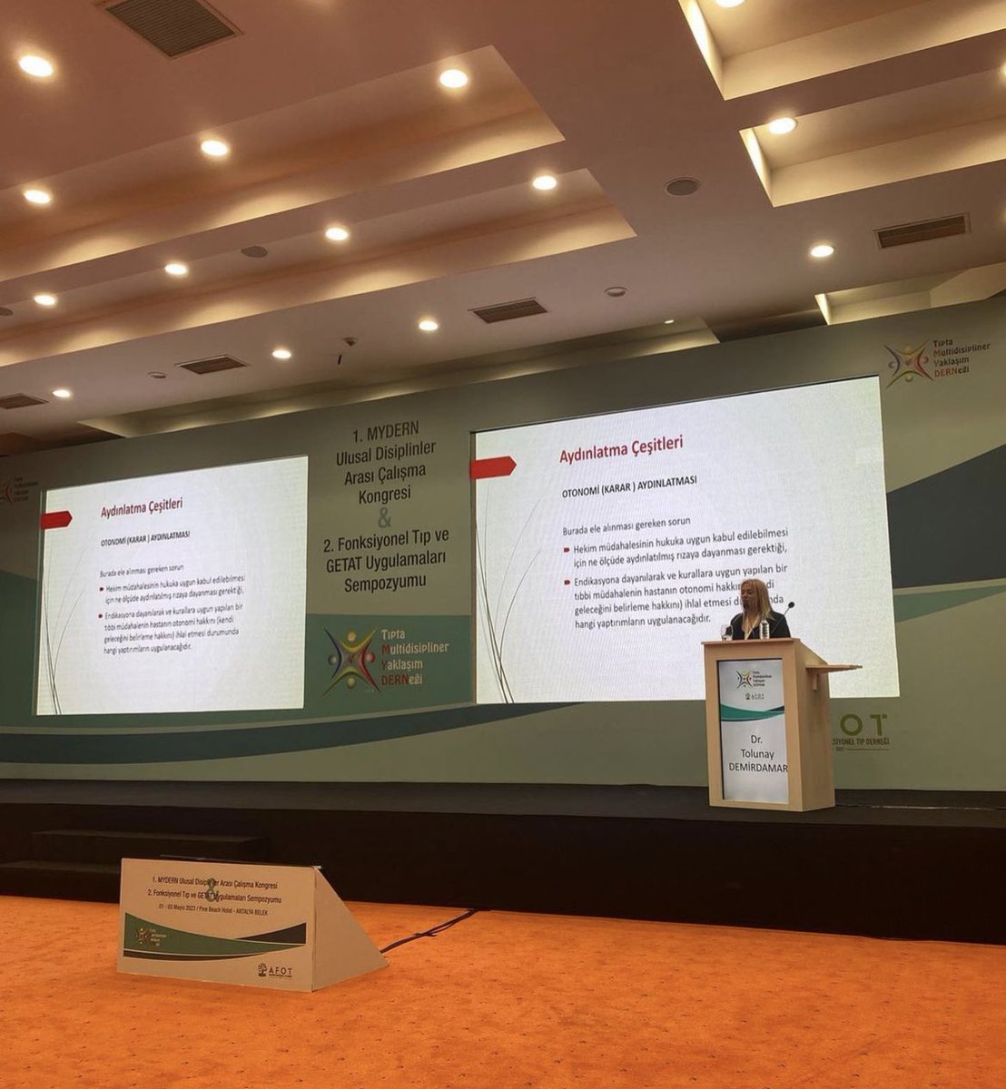 1.MYDERN Ulusal Disiplinler Arası Çalışma Kongresi 2.Fonksiyonel Tıp ve GETAT Uygulamaları Sempozyumu’na Aydınlatma ve Rıza konulu konuşmayı yapmak üzere nazik davetleri için teşekkür eder nicelerini dilerim🙏🏻 #tıphukuku