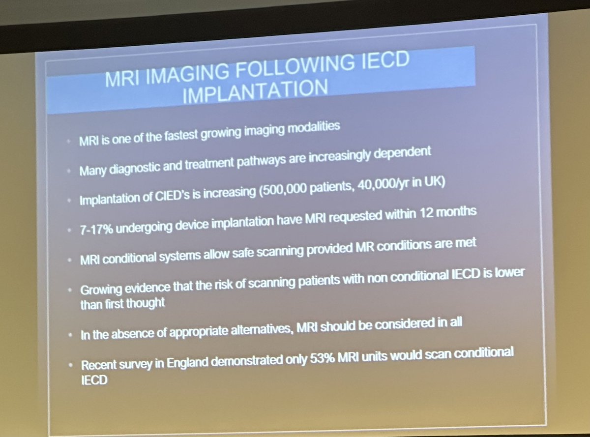 ScotCardioSoc (@scotcardio) on Twitter photo <a href="/ScotCardio/">ScotCardioSoc</a> #SCSSpring23 MRI imaging post IECD implantation. Safety and quality data supports access in most cases. <a href="/ScotCardio/">ScotCardioSoc</a> #SCSSpring23 MRI imaging post IECD implantation. Safety and quality data supports access in most cases.