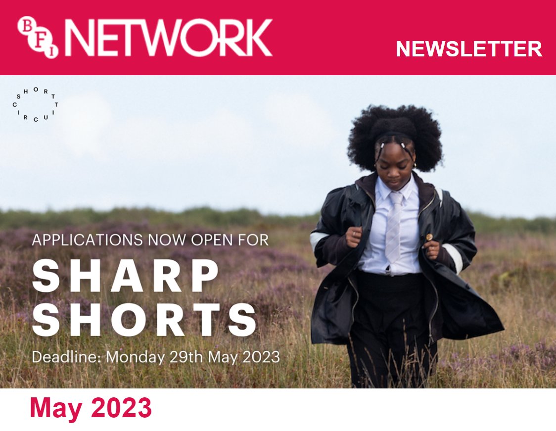 Our May Newsletter has landed! 🛬

😃 Packed with news on the @shortcircscot Sharp Shorts scheme, the replay of our BFI NETWORK Funding webinar and updates from our partners you'll want to take a look before the upcoming application deadlines. 

linktr.ee/bfinetwork 👀 💻