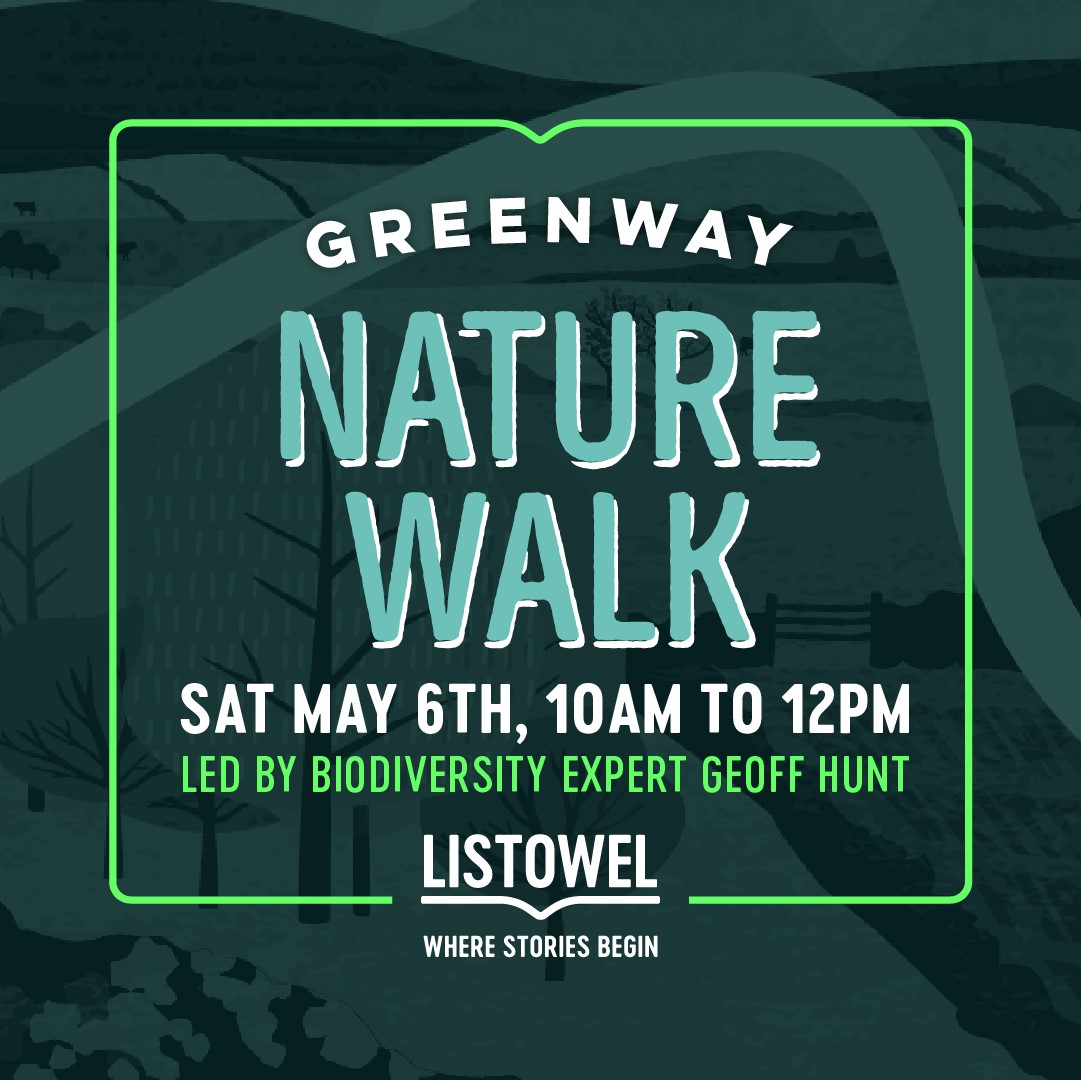 greenways_kerry's tweet photo. Join @listowel_ie for a Greenway Way Nature Walk on Saturday 06 May at 10am. The walk will be led by biodiversity expert Geoff Hunt. So why not get outdoors and explore something new this weekend!
#WeekendWednesdays https://t.co/1NtZ97re3q
