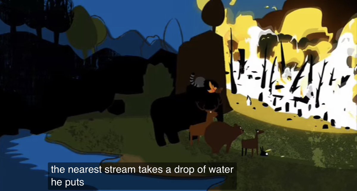 A mic drop to end from @tessrobinsonLAS. She shared a video from Wangari Maathai. Short & impactful showing a hummingbird putting out a fire 1 drop of water at a time. Gave me goosebumps. Key msg: we should all be doing what we can. Watch at youtu.be/IGMW6YWjMxw #LT23UK #T5S1