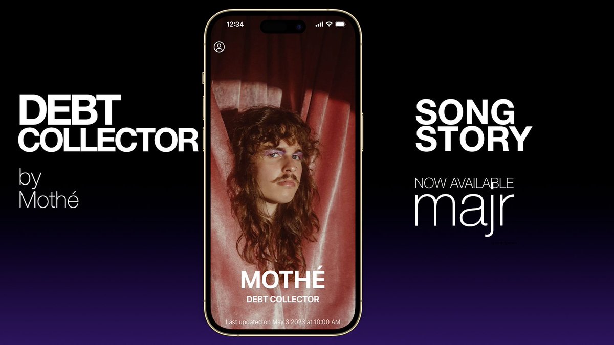 Today we’re excited to release the Song Story for .@mothemothemothe's Debt Collector. With nearly 3 million streams on Spotify, Debt Collector is the energetic smash viral hit off Mothé’s 2022 album, “I Don’t Want You to Worry Anymore.” Check it out at majr.app/mothe/debt-col…