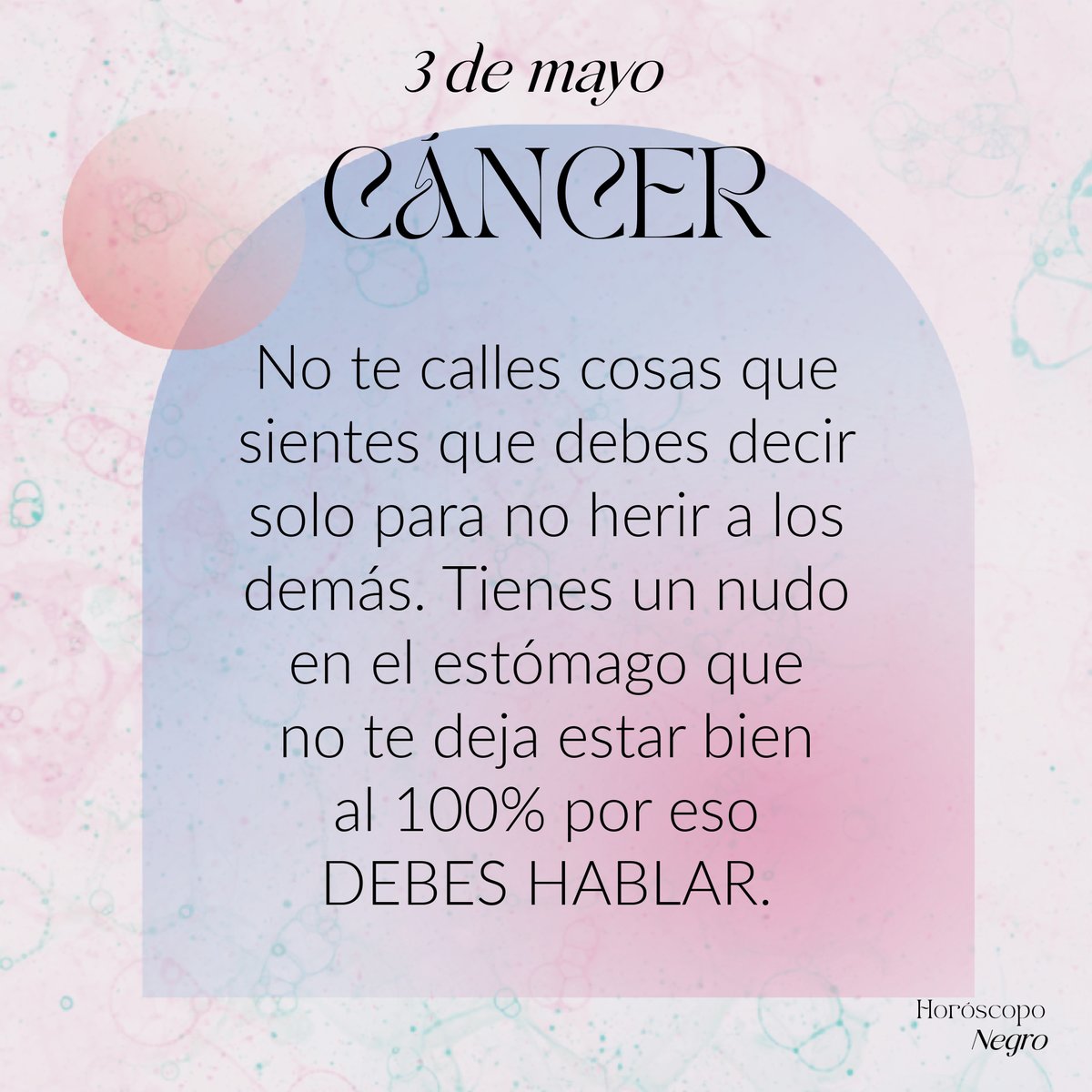 cancer_hn's tweet photo. El horóscopo diario del 3 de mayo para #Cancer ♋🔮 Léelo completo aquí: https://t.co/9eyjUa4bkj https://t.co/Y37jpj5V9g