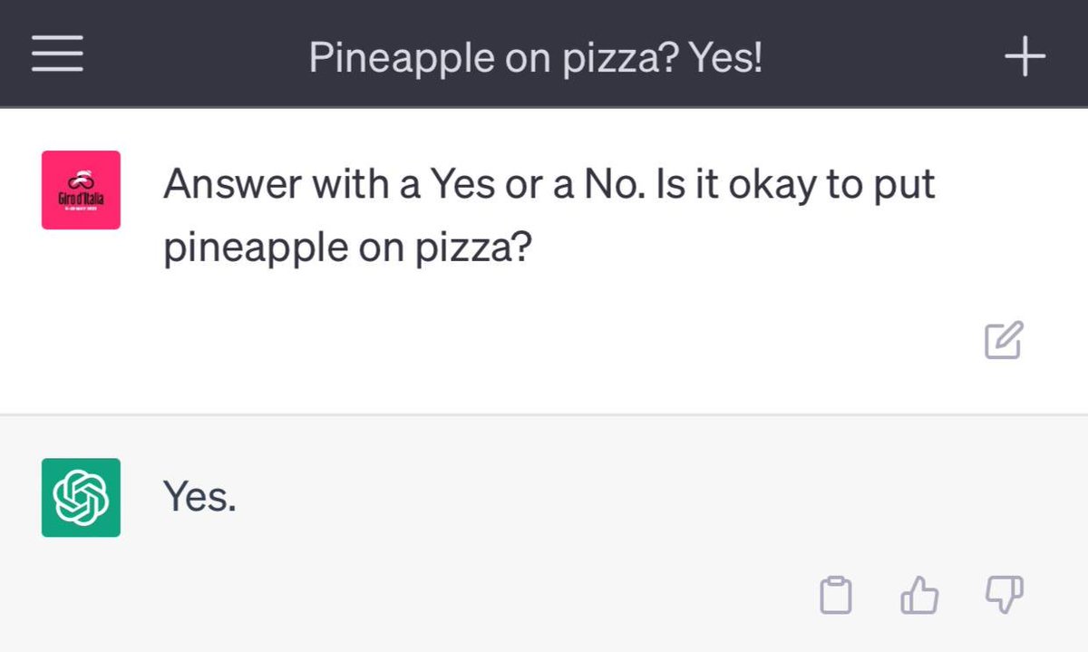 🤖 There will come a day when AI will replace the Twitter admin of the Giro.  🍕 But not yet... not yet! 🤖 Arriverà un giorno in cui l'IA prenderà il  posto, image size:1199x719