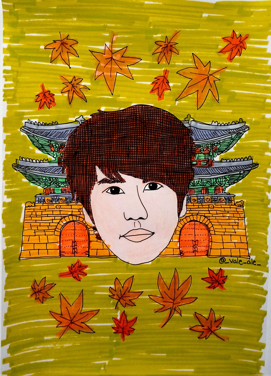 _vale_ale_'s tweet photo. I stayed up late but it was worth it, I appreciate it because I was able to draw again, which I haven't done in a while. @GaemGyu I hope you can see it, sorry if I couldn't capture your features very well. 💙🐧🍁 #Kyuhyun #ELF #JJAANN @jjaann_us #AtGwanghwamun #helplikeandrt https://t.co/HMWgrlJ6fh
