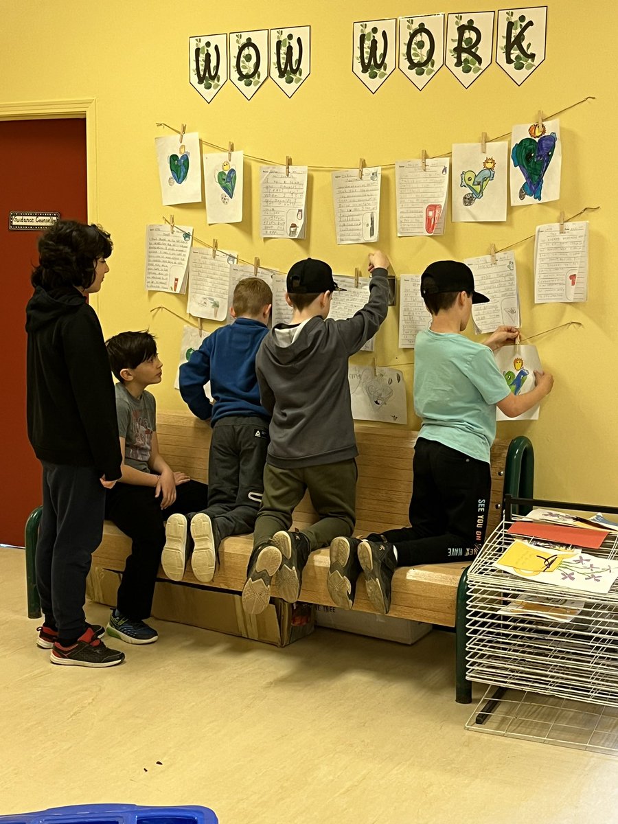 Grade 2/3 <a href="/SWATigers/">𝕊𝕎𝔸 𝕋𝕚𝕘𝕖𝕣𝕤</a> spent the last couple of weeks engaged in the writing process to write a persuasive review. I think they were excited to see their published work on the wall this morning. <a href="/MsFitzSWA/">Ashley Fitzgerald</a>