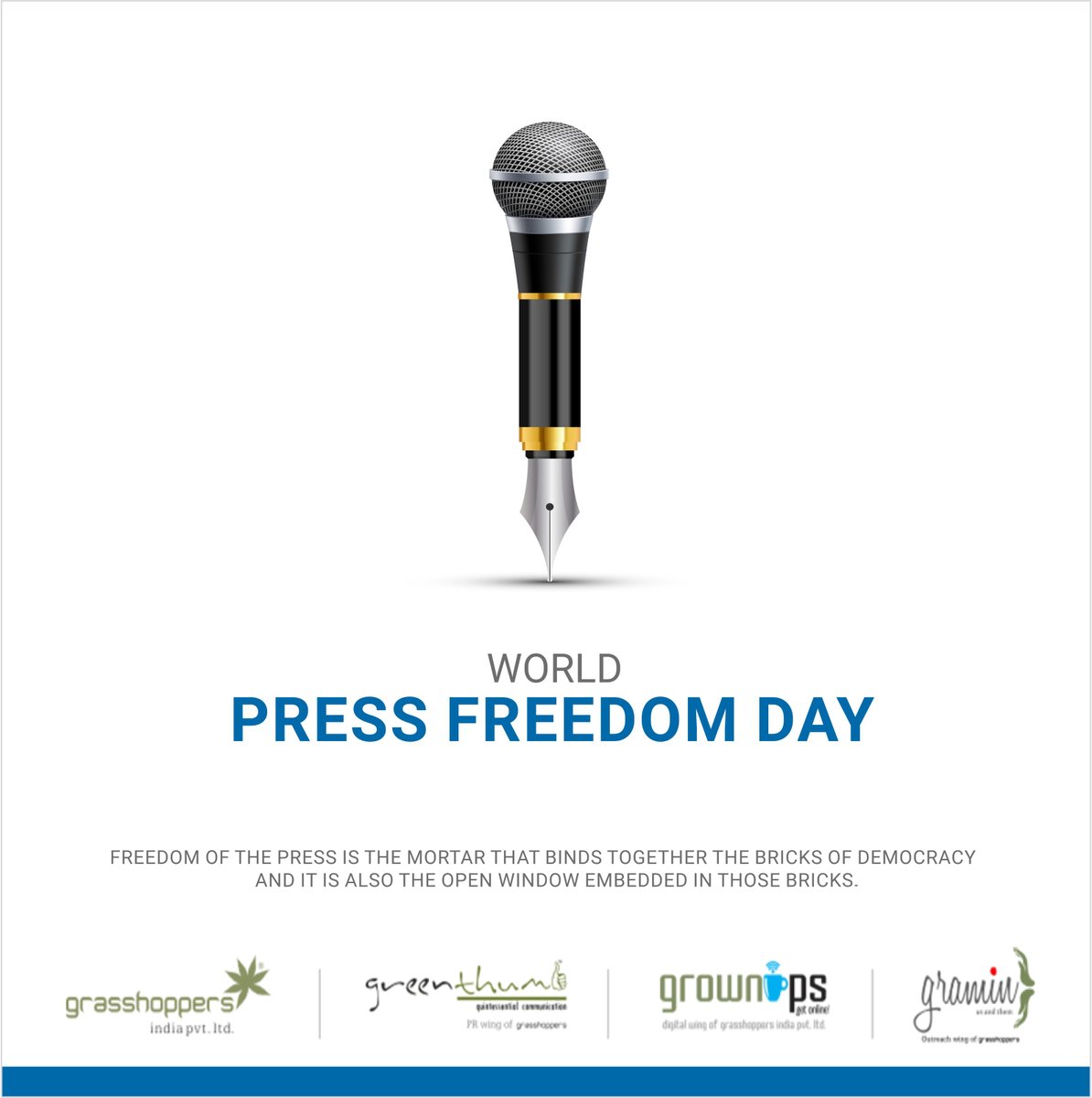 greenthumbpr's tweet photo. Let Truth Prevail: Celebrating the Power of Free Press on #WorldPressFreedomDay!
#PressFreedomDay #FreeSpeech #internationalpressfreedomday #worldpressday #GreenThumbPR #pragency #publicrelations #worldpressdaycreative https://t.co/TTNiAP43tv
