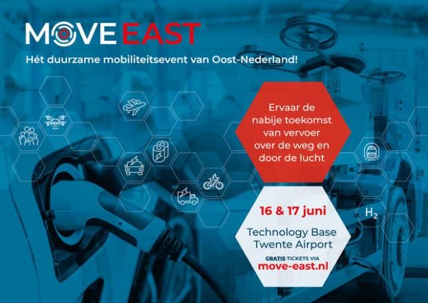 MOVE EAST | 16 - 17 juni | Hét duurzame mobiliteitsevent van Oost-Nederland op Technology Base. Bezoek het Space53 droneplein. De toegang is gratis! Tickets zijn vanaf nu beschikbaar: bit.ly/413GJQG <a href="/ProvOverijssel/">Provincie Overijssel</a>, <a href="/provgelderland/">Provincie Gelderland</a>, @Oostnlnl.
