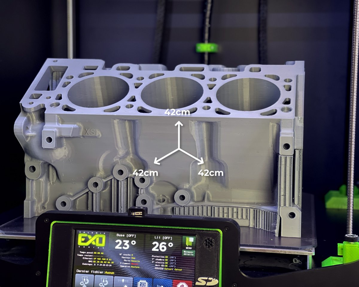Octoplus3d's tweet photo. volumic3D: Une #imprimante3D qui repousse les limites de la créativité !
L’EXO 42 vous permet d’imprimer des objets allant jusqu’à 42cm x 42cm x 42cm.
Découvrez-la dès maintenant ➡️ https://t.co/lk0x8casMD
#3DPrint #3DPrinter #impression3D #Innovation #… https://t.co/CjnZk15lKE