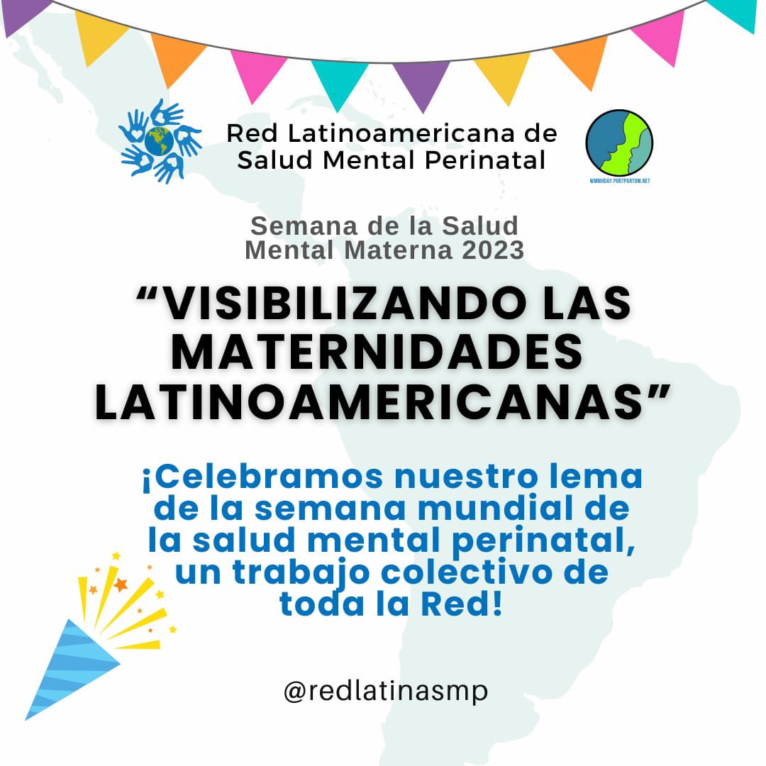 Día de la #SaludMentalMaterna

No estás sola, y hay ayuda disponible 

Este año hemos trabajado visibilizando las maternidades latinoamericanas. Mucho crecimiento, trabajo y recursos en este campo en Latinoamérica 

Acompáñanos a continuar visibilizando 
#MaternalMentalHealth
