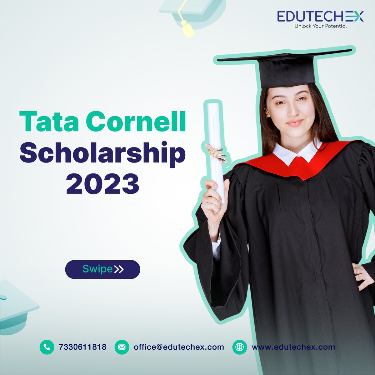 EduTechEx1's tweet image. Backed by the reputed Tata Education &amp;amp; Development Trust, this scholarship provides a rare opportunity for students to excel in their studies

Visit edutechex.com to know more!

#EdutechExGlobal #EdutechEx #Scholarships #CornellUniversity #IvyLeagueColleges