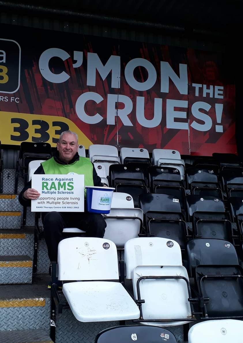 RoadMultiple's tweet image. RAMS Therapy Centre . Thank you very much to Crusaders FC player Declan Carrell for his support on my Stadium Tour of Seaview to help provide Oxygen Therapies Treatment for people living with Multiple Sclerosis in Northern Ireland .