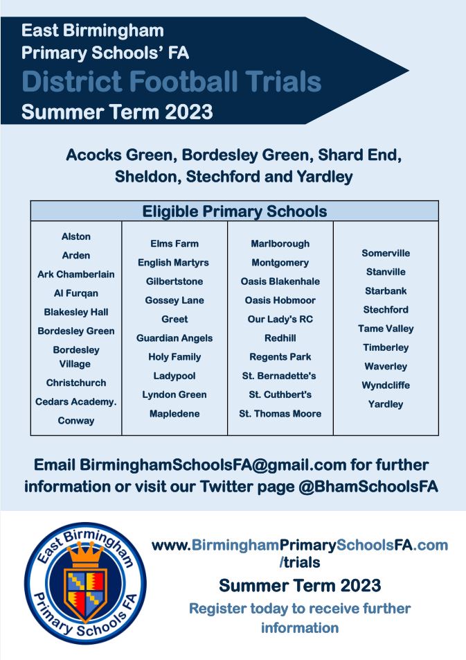 East Birmingham Primary Schools FA (EBPSFA) tweet media