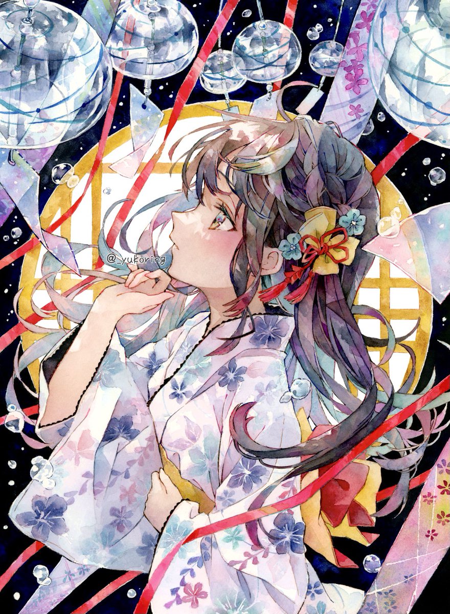 _yukoring's tweet photo. #GWはフォロワーさんが増えるらしい
透明水彩＊涼風 https://t.co/BMRNVAU4Ia
