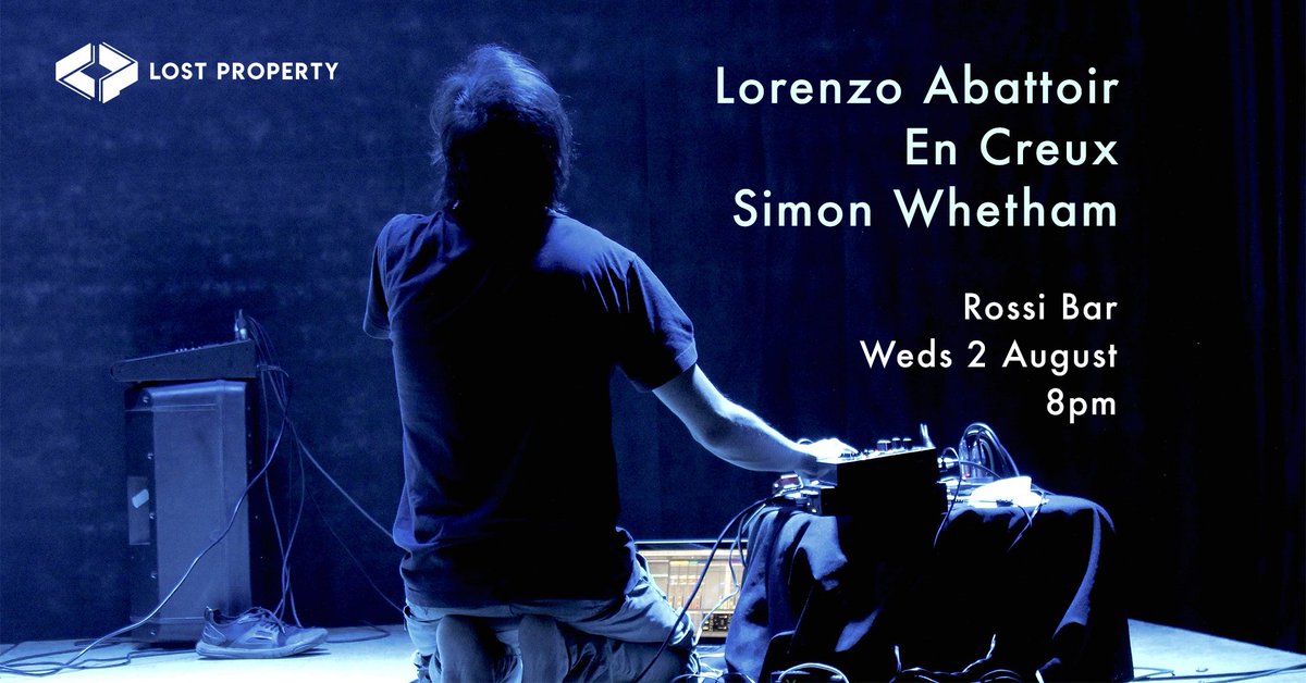 Coming up in August at the Rossi Bar - a great triple bill of Lorenzo Abbatoir, @simonwhetham and  @encreuxmusic Tickets on sale now: wegottickets.com/event/581083/