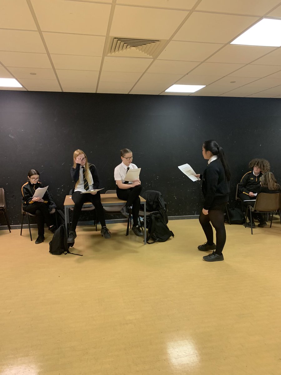 Script work and examining characterisation 🎭 Loving the energy in the room today! <a href="/MaestegSchool/">Maesteg School</a> #motivatedtostrive