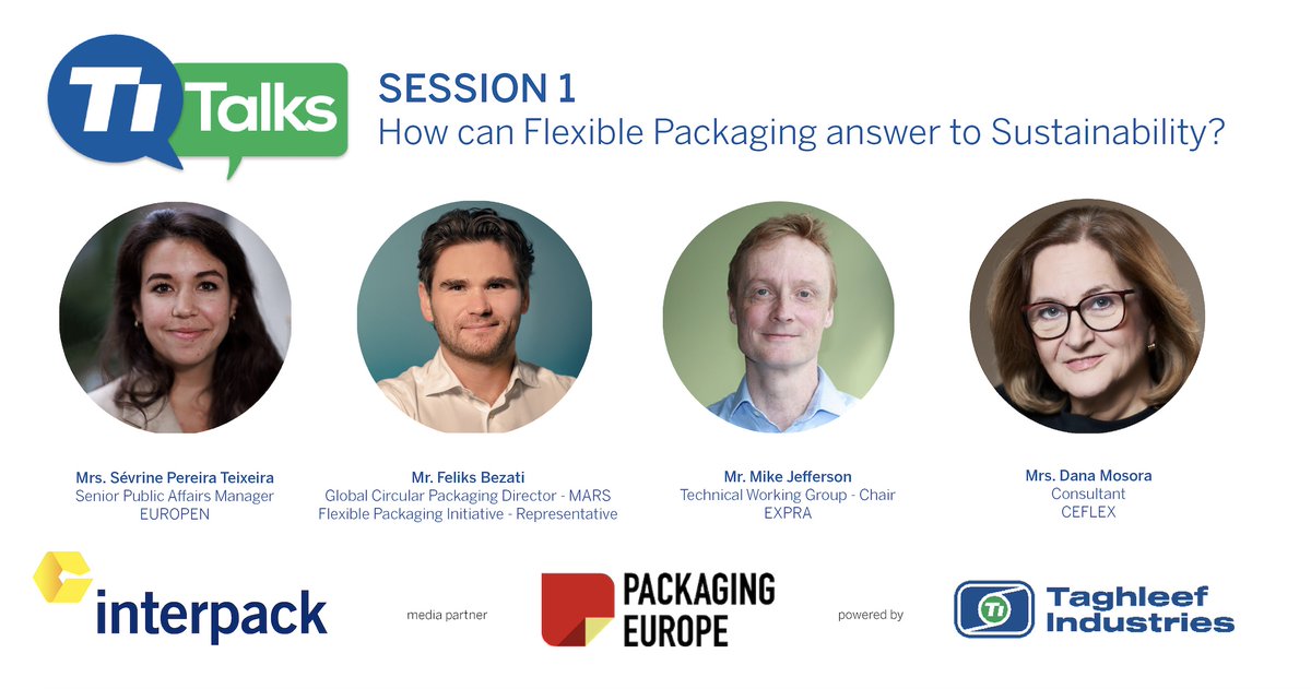 Heading to <a href="/interpack2023/">interpack</a>? Take an inspiration break with discussions at <a href="/Ti_Films/">Taghleef Industries</a> talks, 4 May at 3pm >>Stand A21 in Hall 9

#MissionCircular 
<a href="/EUROPEN_ORG/">EUROPEN</a> <a href="/Mars_EUaffairs/">Mars EU Affairs</a> <a href="/PackagingEurope/">Packaging Europe</a>