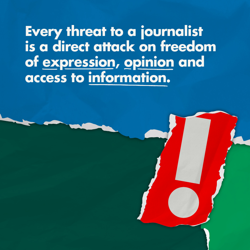 UNHumanRights's tweet photo. Journalists must be able to work in safety w/o fear.
Every threat to a journalist is an attack on #FreedomofExpression.

As a woman journalist in Afghanistan, @AhadZuhal was under threat, she had no choice but to flee.

Read her story:https://t.co/Yh2NjAmdzA
#WorldPressFreedomDay