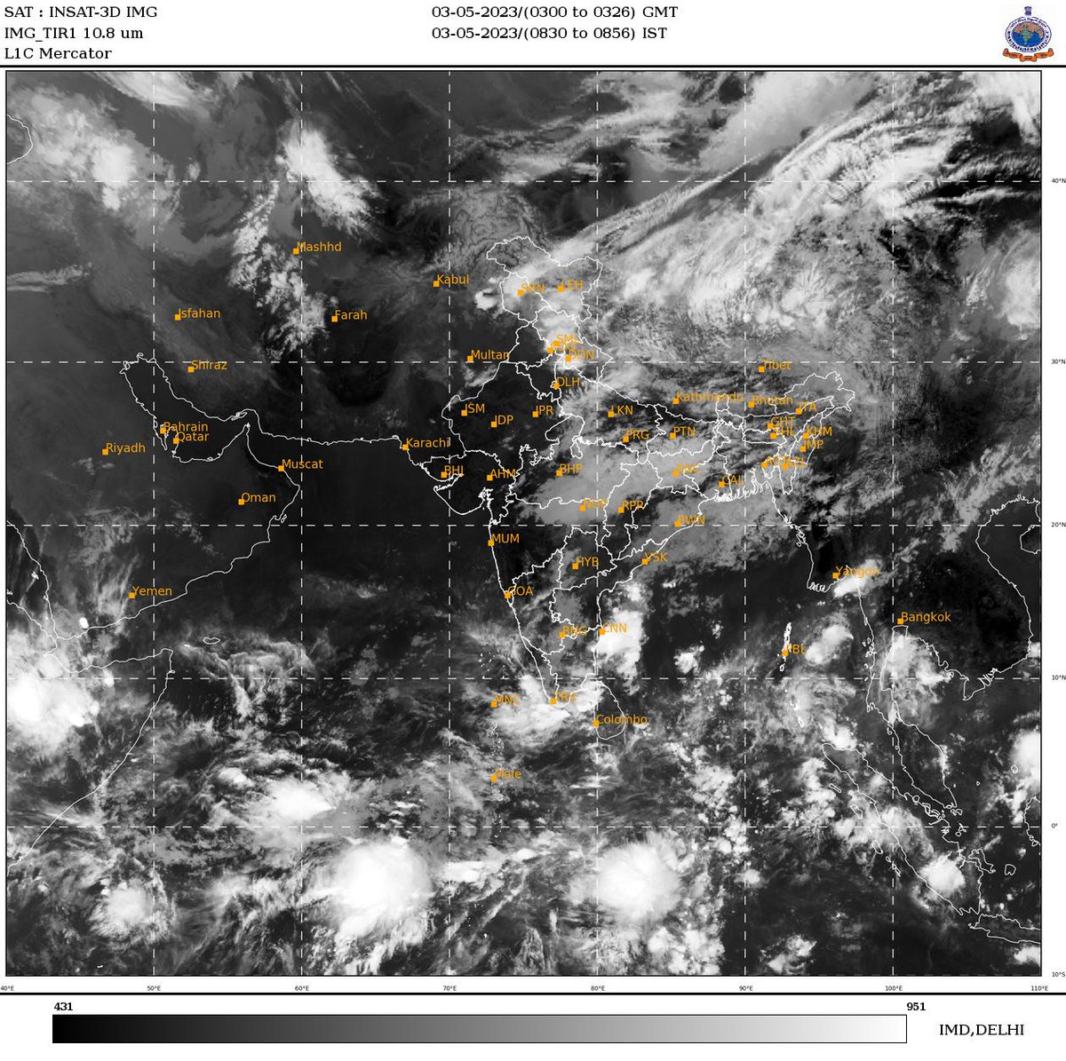 Indiametdept's tweet photo. Cyclonic Storm likely over Bay of Bengal. https://t.co/HySv6WXRPd