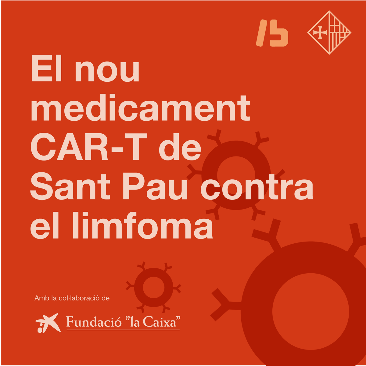 HospitalSantPau's tweet photo. 🦠 Sant Pau comença a administrar un nou medicament #CART, el CAR-T 19 SP, contra limfomes B, produït i desenvolupat íntegrament a l’@IIBSantPau; una nova proposta terapèutica única a l’Estat.

➕ https://t.co/IAH9CARcoh https://t.co/nClwo2NC54