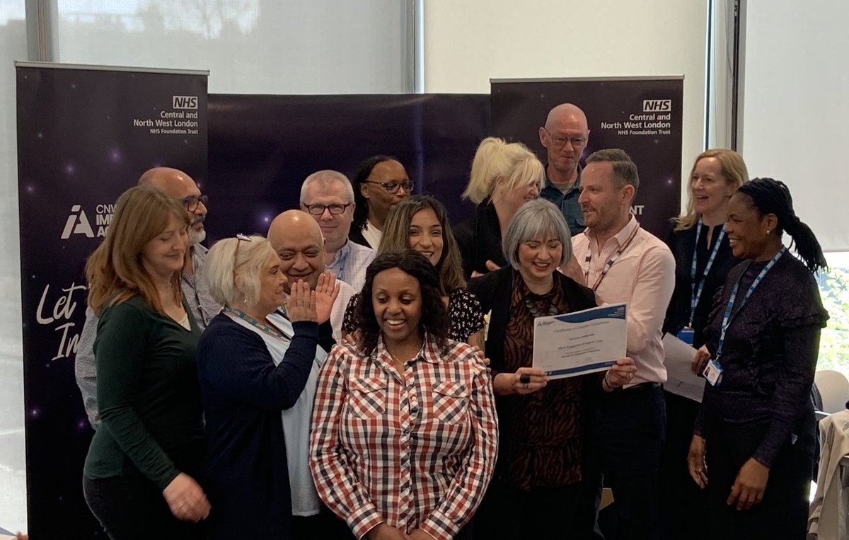 CNWLImprovement's tweet photo. Huge congratulations to all our #QI project teams receiving completion certificates for #iCollab and awards from their QI Coaches. We look forward to working with you as you work towards sustained improvement. https://t.co/e9AOJLt7TW