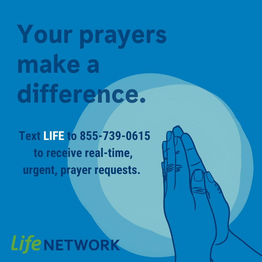 Text LIFE to 855-739-0615 to join our Life Network prayer team! 

#prayers #praytoendabortion #prayersup