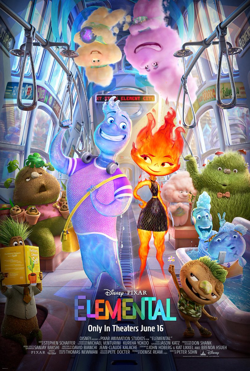 Next stop 📍 Element City 🏙️ Check out this new poster for Disney and Pixar’s #Elemental, coming only to theaters in 3D on June 16!