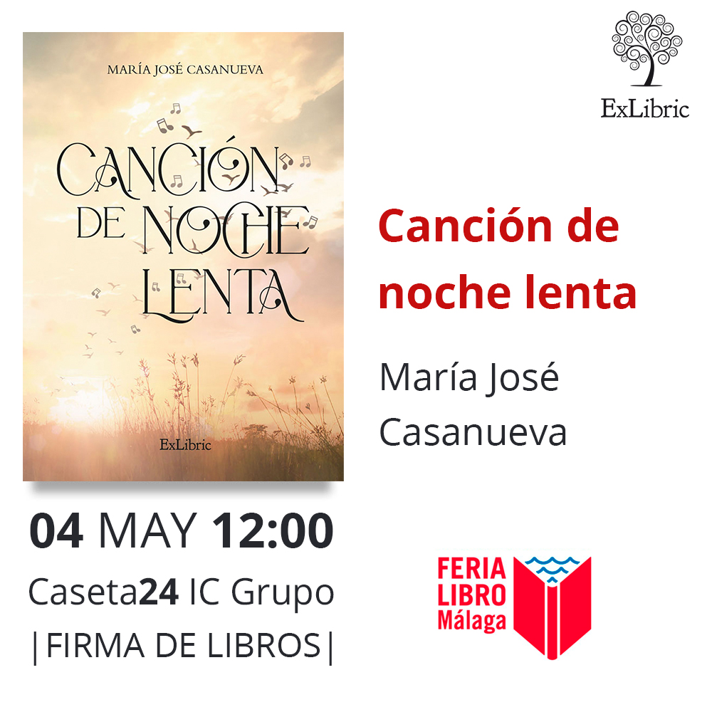 ExLibric's tweet photo. Hoy nos espera un gran #juerves en la @FLMalaga ✍️✍️
Hoy podrás llevarte ejemplares firmados de... 👀
📖 Mª José Casanueva - 12:00
📖 Carmen Rodríguez Martínez 18:00
📖 Antonio Sáenz Camano - 19:00
📖 Ángela Flores - 21:00 https://t.co/T2BuqNfsoW