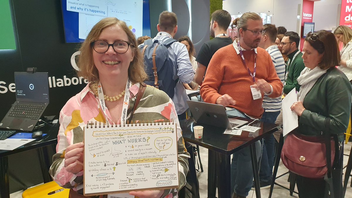 Community_Mike's tweet photo. That's a wrap for today, great conversationg, interesting sessions, a sketch note from @BurnhamLandD was a highlight, a book launch AND we get to do it all again tomorrow. 

Stop by booth D25 in the exhibition hall to talk to the @360Learning team about your L&amp;D needs. https://t.co/U4jxUGKHKR