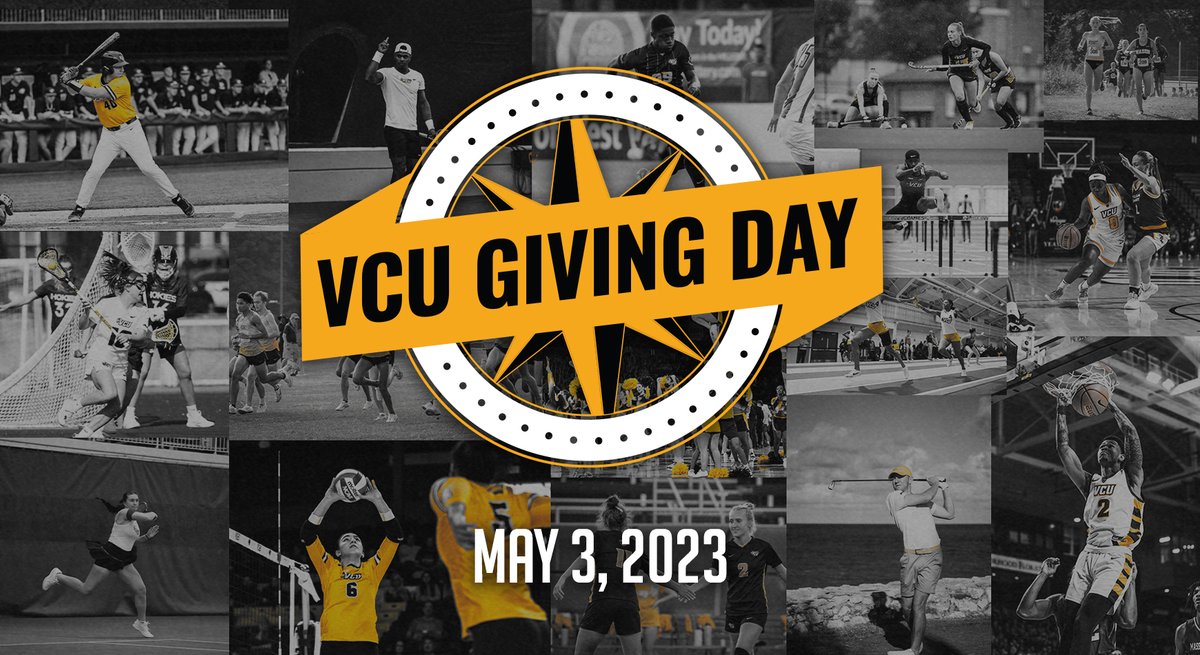 #VCUGivingDay is happening now!

Your gift helps us build future leaders and win championships!

Number of varsity sports: $15
In honor of our 320 student-athletes: $320
Books for one semester: $500
Academic support per SA: $2238

🔗 bit.ly/3naAtc1

#UNLIMITED #LetsGoVCU