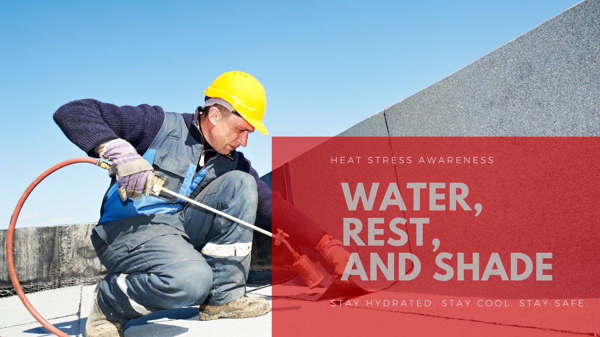IndCommAZ's tweet image. Attention Arizona workers! ☀️ Heat stress is a serious issue during the summer months. Remember to get plenty of water, rest, and shade while on the job to avoid heat-related illnesses. Stay hydrated. Stay cool. Stay safe.