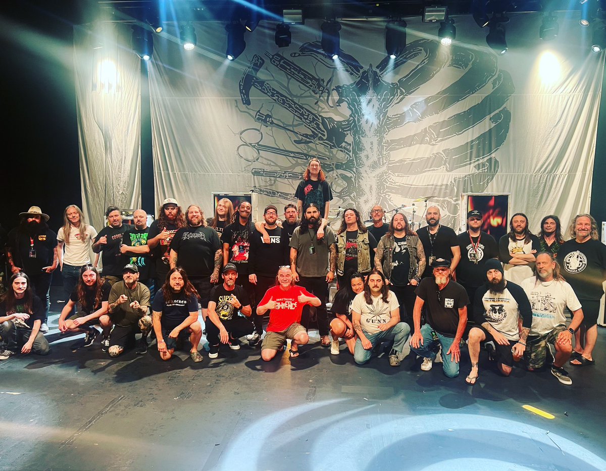 Carcass / Municipal Waste / Sacred Reich / Creeping Death, tour 2023. Bands and Staff, and that’s a wrap.