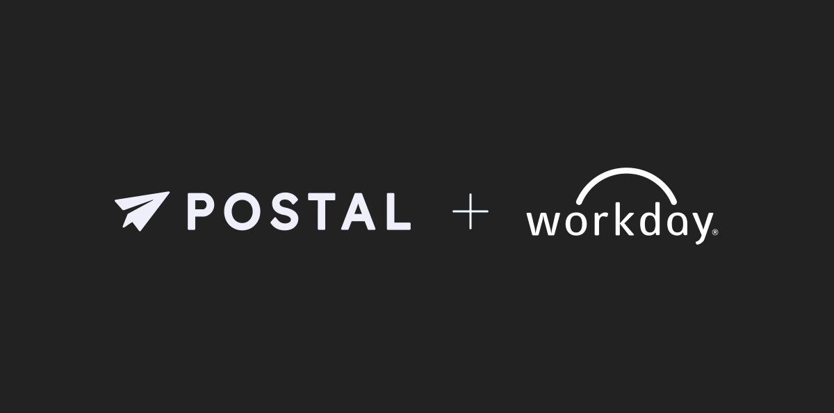 The Postal + <a href="/Workday/">Workday</a> integration allows HR and people ops professionals to automate the sending of items based on employee milestones, such as:

🗓️ Work anniversaries
🍾 Promotions
🥳 Birthdays
🤲🏼 Welcoming new hires

Learn more 👉🏼 hubs.ly/Q01NxPyx0
