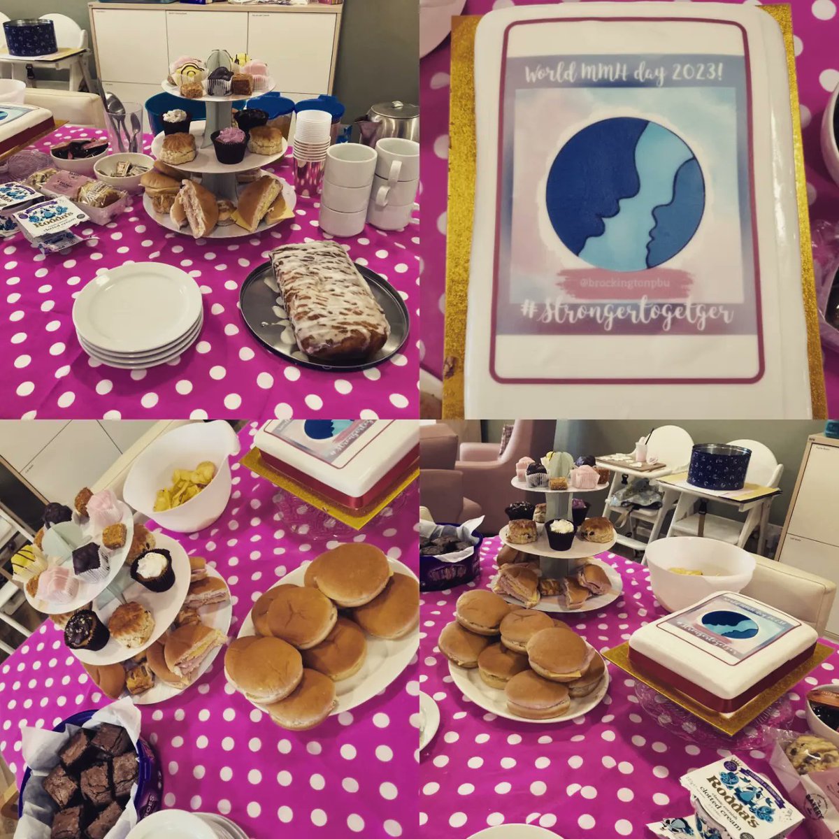 Today we have celebrated Maternal Mental Health Awareness Day by getting together for afternoon tea 🧁🫖
👀 Can you spot our very special cake 💜 #brockingtonpbu #perinatalmentalhealth #maternalmentalhealth #maternalmentalhealthawarenessweek #strongertogether