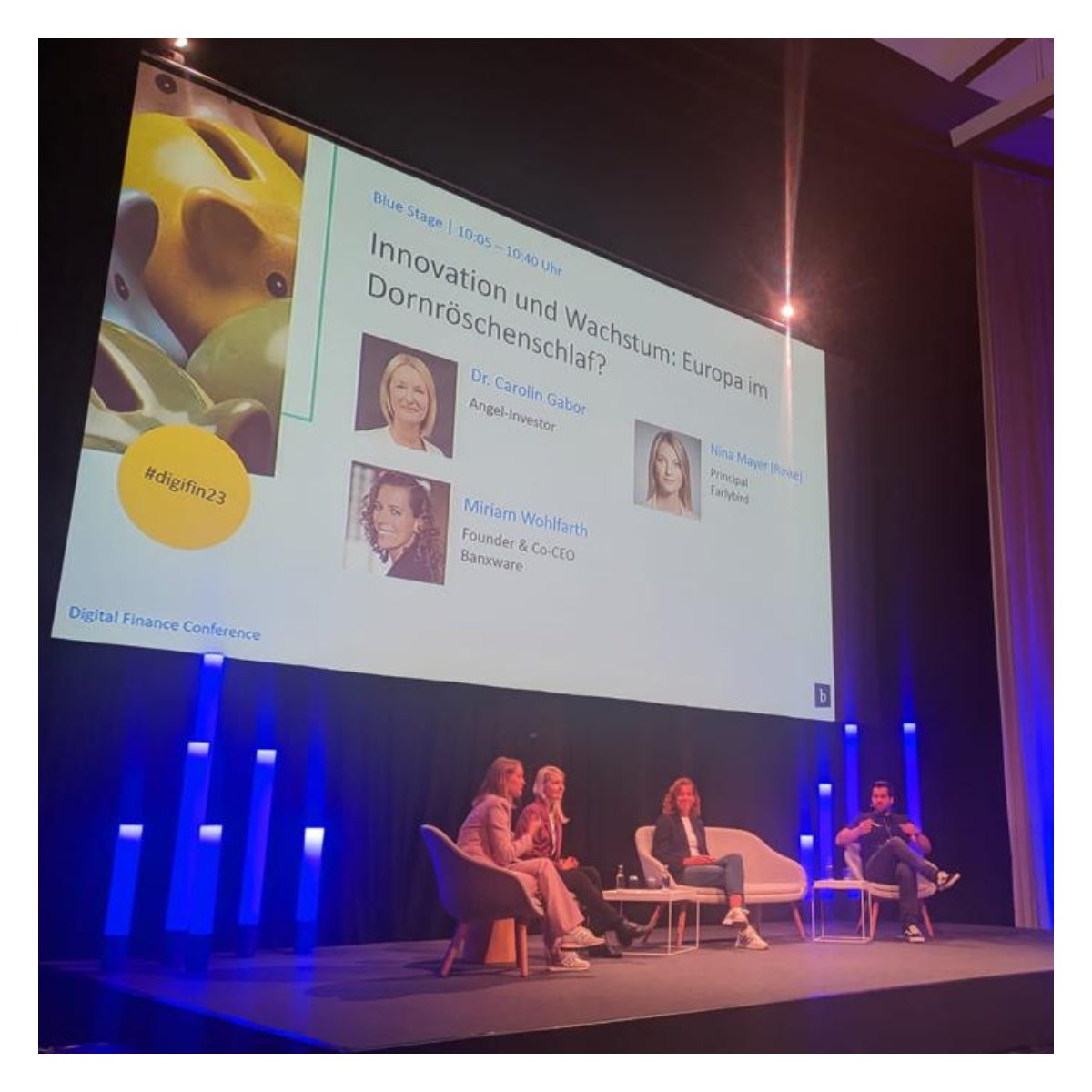 Carolin Gabor (@carolingabor) on Twitter photo 💡Opportunities for sustainable business models will continue to find investment *even* in uncertain times. Thanks to #digifin23 for a great event, and fellow panellists for the enlightening chat!
#techinnovation #startups <a href="/WohlfarthMiriam/">Miriam Wohlfarth</a> <a href="/EarlybirdVC/">Earlybird VC</a> <a href="/banxware/">banxware</a> <a href="/Kevin_Hackl/">Kevin Hackl</a> 💡Opportunities for sustainable business models will continue to find investment *even* in uncertain times. Thanks to #digifin23 for a great event, and fellow panellists for the enlightening chat!
#techinnovation #startups <a href="/WohlfarthMiriam/">Miriam Wohlfarth</a> <a href="/EarlybirdVC/">Earlybird VC</a> <a href="/banxware/">banxware</a> <a href="/Kevin_Hackl/">Kevin Hackl</a>