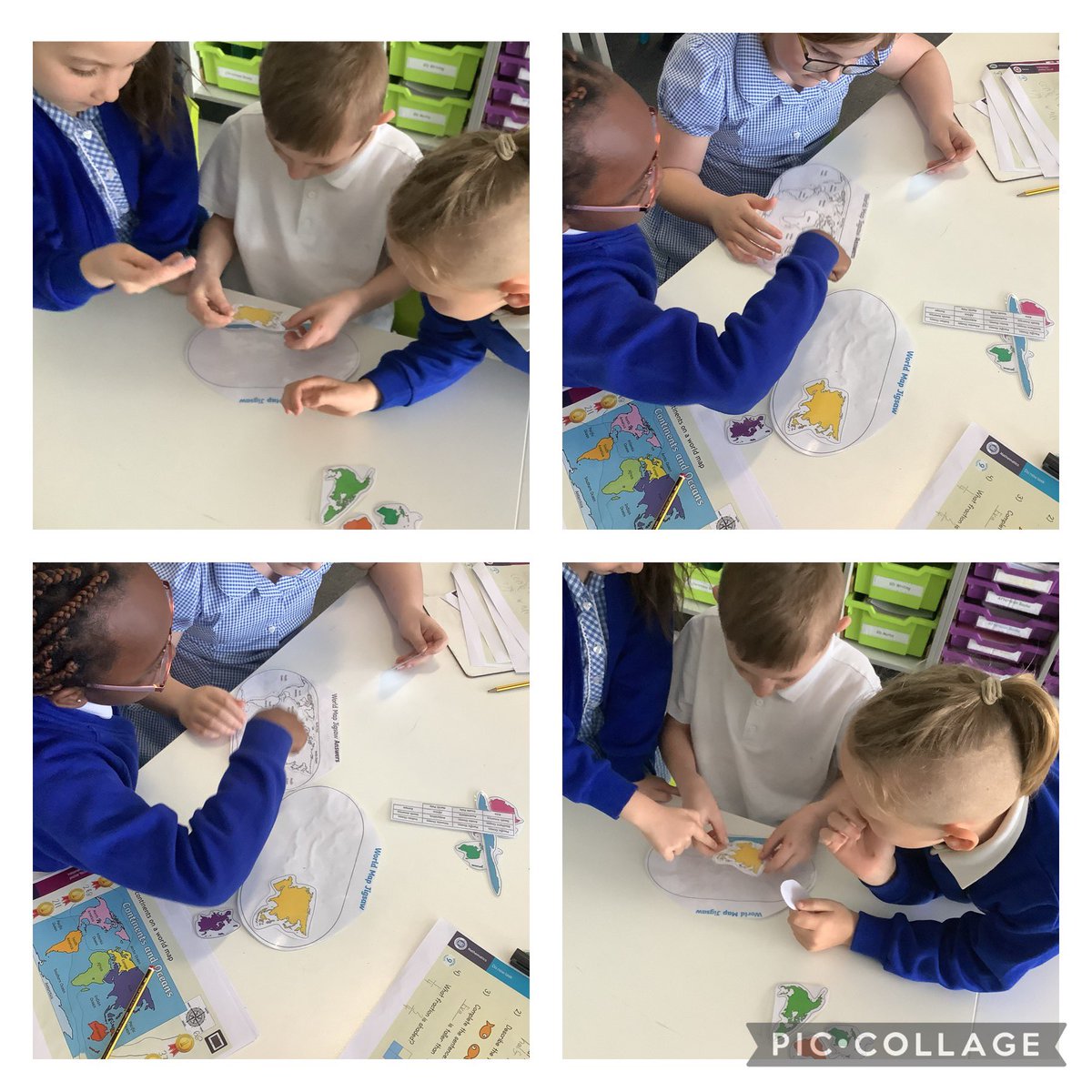 OABroadoak's tweet image. The students in #2GY have challenged themselves this afternoon to a continent jigsaw puzzle they’ve worked beautifully in teams to complete this challenge.
#y2 #Geography #teamwork