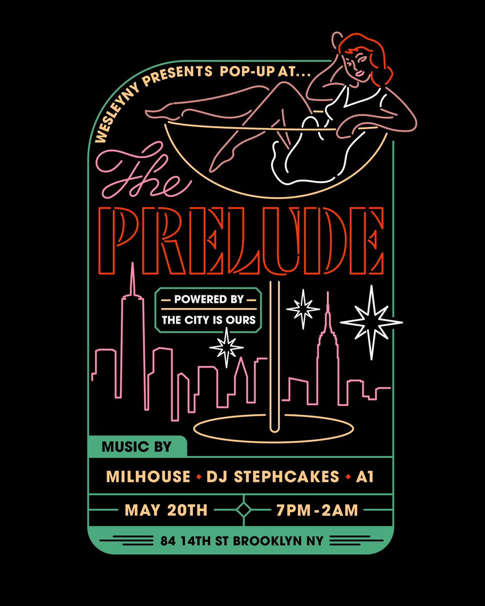 May 20th mark your calendars. 7pm-10pm we will be throwing a pop up showcasing our spring 23 collection. 10pm-2am the Wesley lounge will be open and it will be powered by the hottest event group in New York City <a href="/Thecityisoursny/">TCIO</a> 

eventbrite.com/e/the-prelude-…
